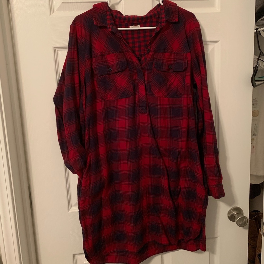 J. Crew Flannel Dress (with pockets!)